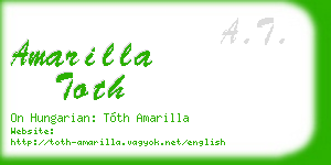 amarilla toth business card
