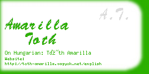 amarilla toth business card